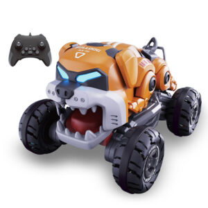 Venta al por mayor nuevo coche teledirigido del truco del perro del robot de Rc de los camiones de la luz del espray 2.4G