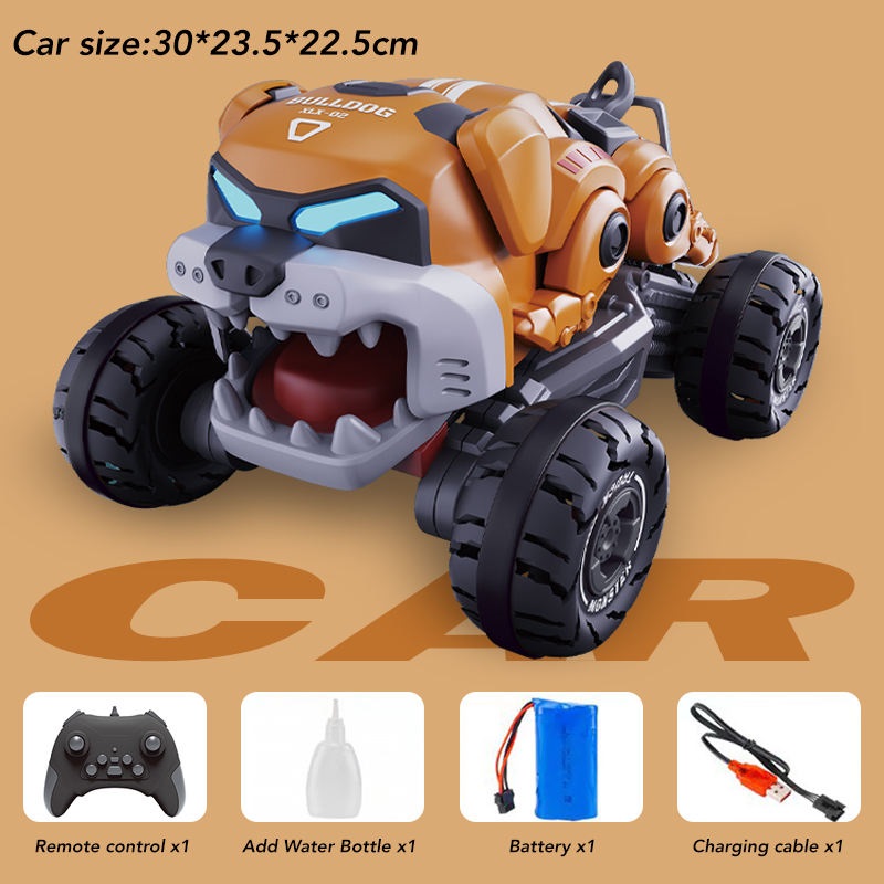Venta al por mayor nuevo coche teledirigido del truco del perro del robot de Rc de los camiones de la luz del espray 2.4G - Imagen 5
