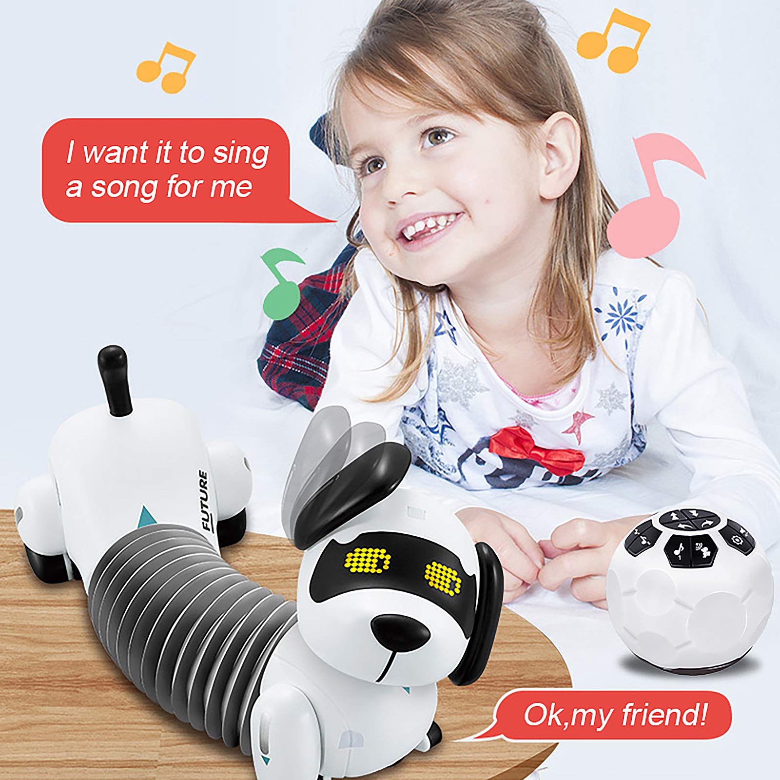 Hot Rc Robots Aibo Pet Smart Intelligent Remote Control Robot Dog Toy - Bild 3