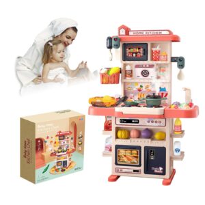 Kitchen Kids Toys Sets Pretend Spray Games 43PCS Mini Kitchen Toys Kids Real Cooking Sink Set Game Kitchen Toys For Kids
