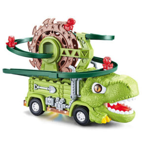 Dinosaur Railway Roller Track Car With Lights And Sounds