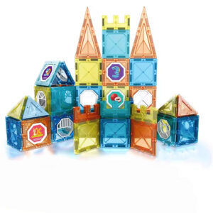 Venda quente por atacado 78pcs blocos de construção de brinquedos de brinquedos de conexão magnéticos 3D Conjuntos de brinquedos de conexão para crianças