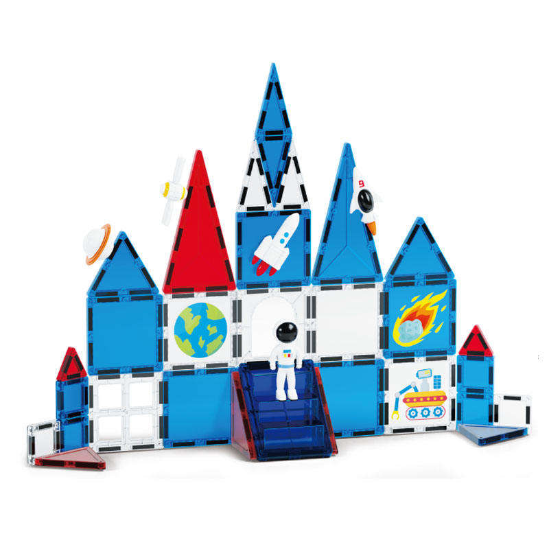 Ensemble de blocs de construction magnétiques éducatifs, jouets d'apprentissage certifiés EN71 ASTM pour enfants, offre spéciale' Jouet de tuiles magnétiques pour les enfants