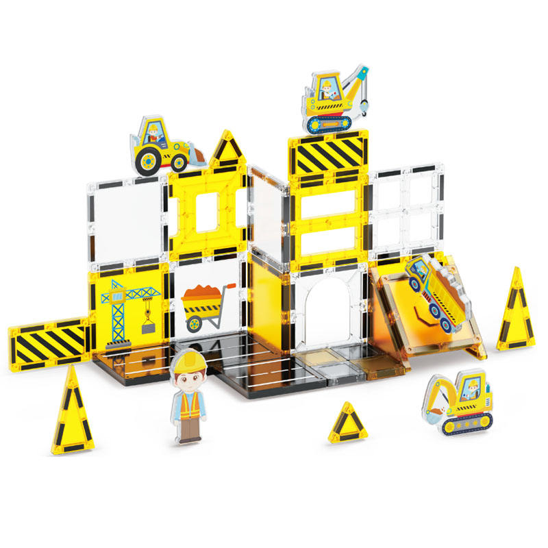 Les jouets pour enfants de haute qualité ensemble les carreaux de bâtiment magnétique éducatifs - Image 3