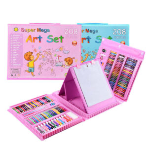 208 Pcs Watercolor Paint Pencil Kids Art Drawing Kit