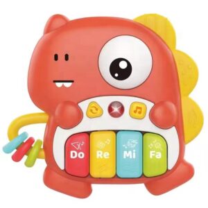 Großhandel Cartoon Dinosaurier Musikinstrumente Tastatur elektronischer Klavierspielzeug Baby Tierklavierspielzeug für Kinder