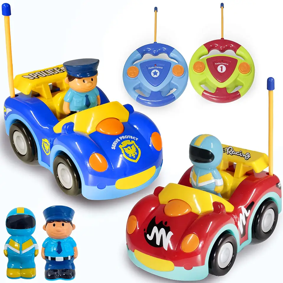 Cartoon Mini Small Remote Control Police Children's Car Toy For Toddler - Bild 6