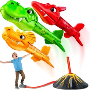 Water Replacement Dinosaur Rocket Launcher Toy for Kids