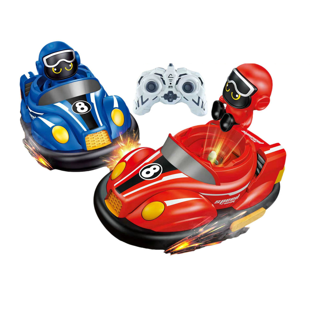 2.4G R/C Car Rc Ejecting Bumper Battle Race Cartoon Toys Remote Control Cars - Imagen 2