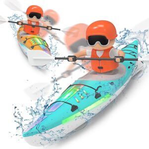 Children Water Toys 2.4G Radio Control Toy Paddle Kayaks Small Boat Rc Toy for Kids