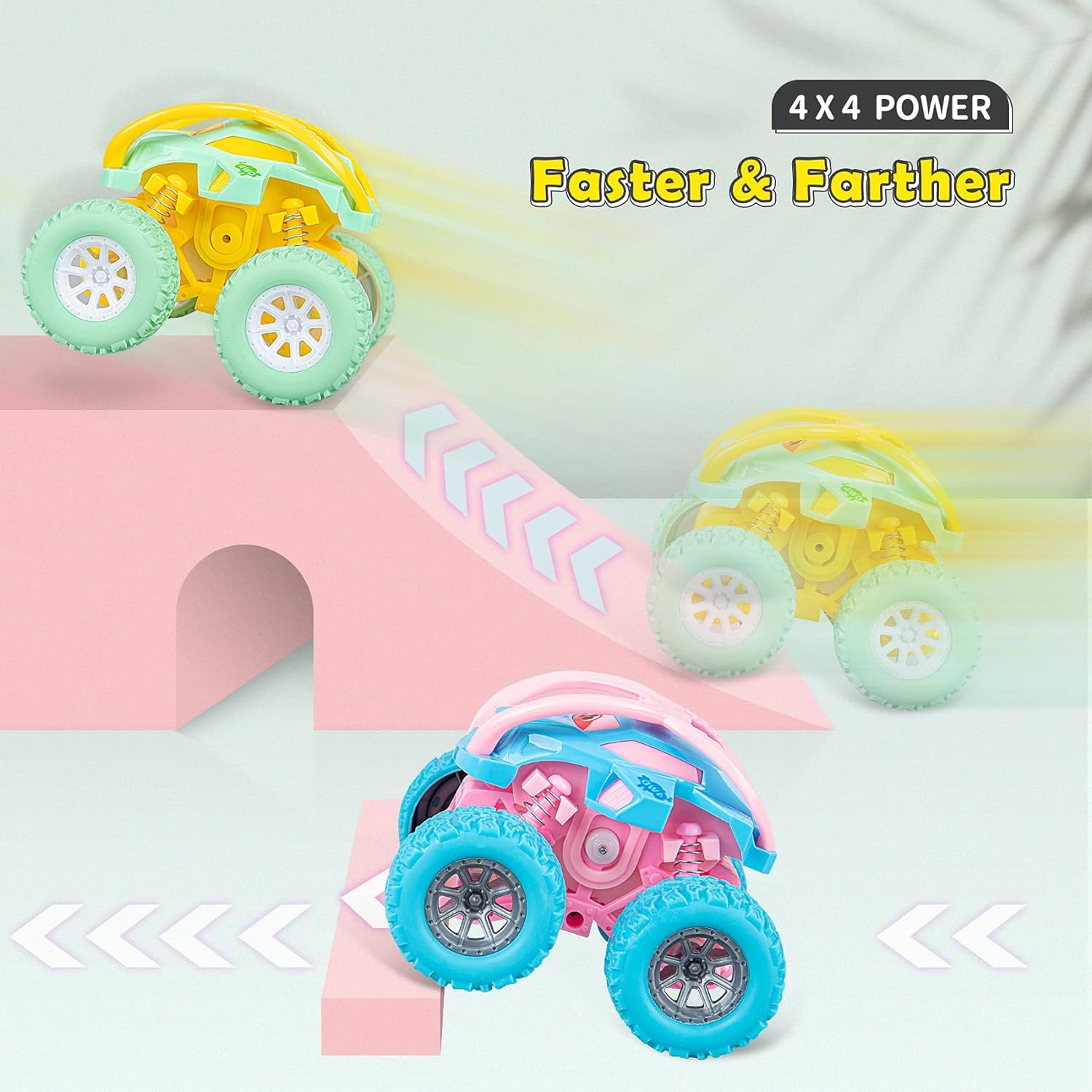 Toy Cars Wholesale Popular Friction Toy Car Children's Monster Truck Friction Drive Cute Truck Children Toys Monster Truck - Bild 4