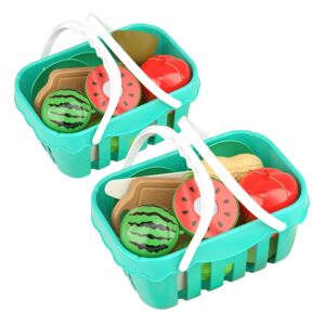 11Lustiges Plastikspielzeug für Schulkinder, Baby, zum Schneiden von Lebensmitteln, Gemüse, Obst, magnetisches Schneidespielzeug für Kinder