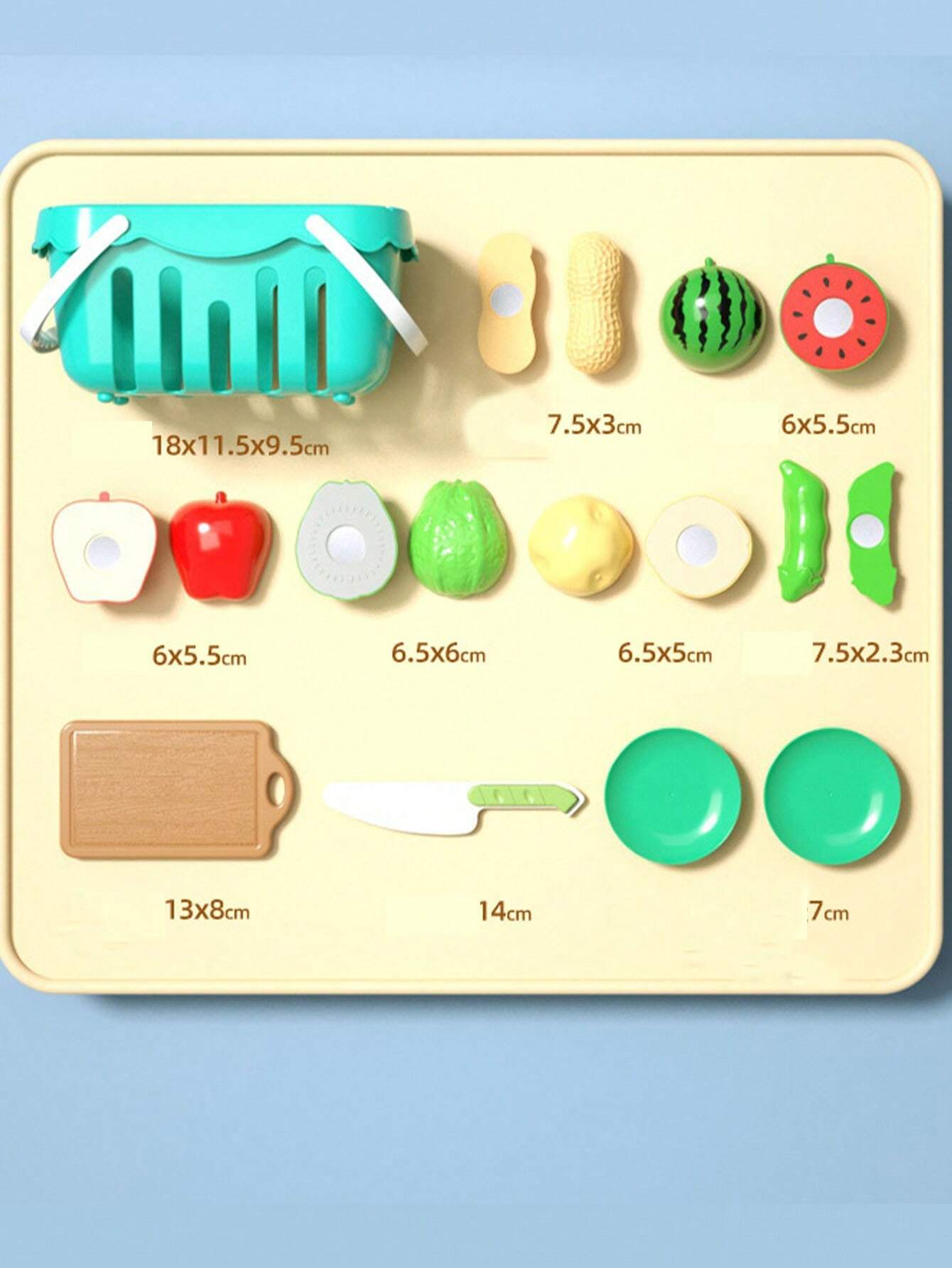 11PCS Funny Plastic Toy School Children Baby Cutting Food Vegetales Magnet de frutas Toy para niños - Imagen 4