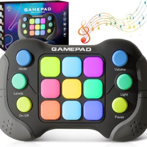 Fun Interactive Toy Quick Push Pop it Game Light Up Handheld Fast Push Bubble Game Machine Educational Toys for Kids