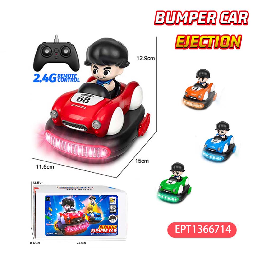 2.4G 4 Function Remote Control 2players Pop up Dinosaur Battle Bumper Car Rc Cars Toys with Lights And Music - Bild 6