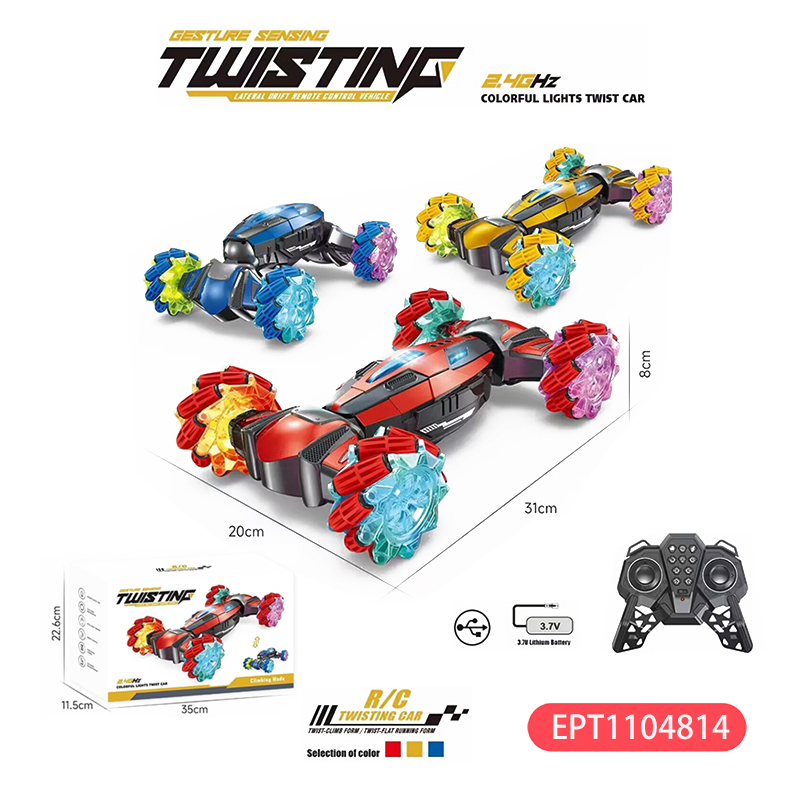 2.4G RcTwister Lights Music Stunt Car Remote Control Drift High Speed Carritos Remoto De Controle Coches Autos A Para Carros - Bild 2