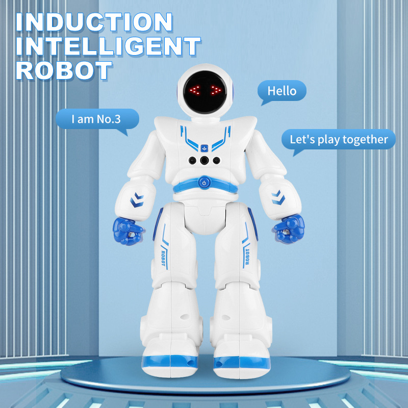 Infrared Smart Remote Control Action Programming Rc Walking Robot with Lights and Sounds