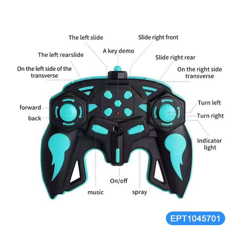 2.4G RC Stunt Motorcycle with Light Spray - Imagem 4