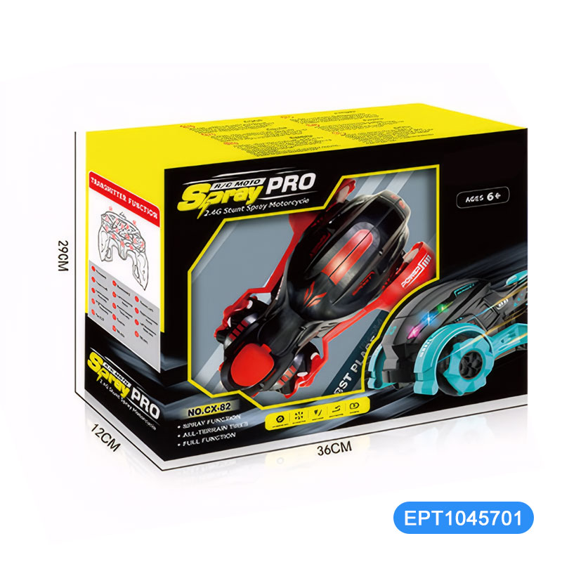 2.4G RC Stunt Motorcycle with Light Spray - Imagem 6
