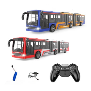 4 function 2.4G remote control bus car toys with light and USB
