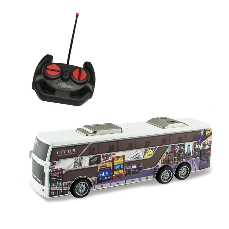 Simulation remote control bus radio control toys 4 function with light