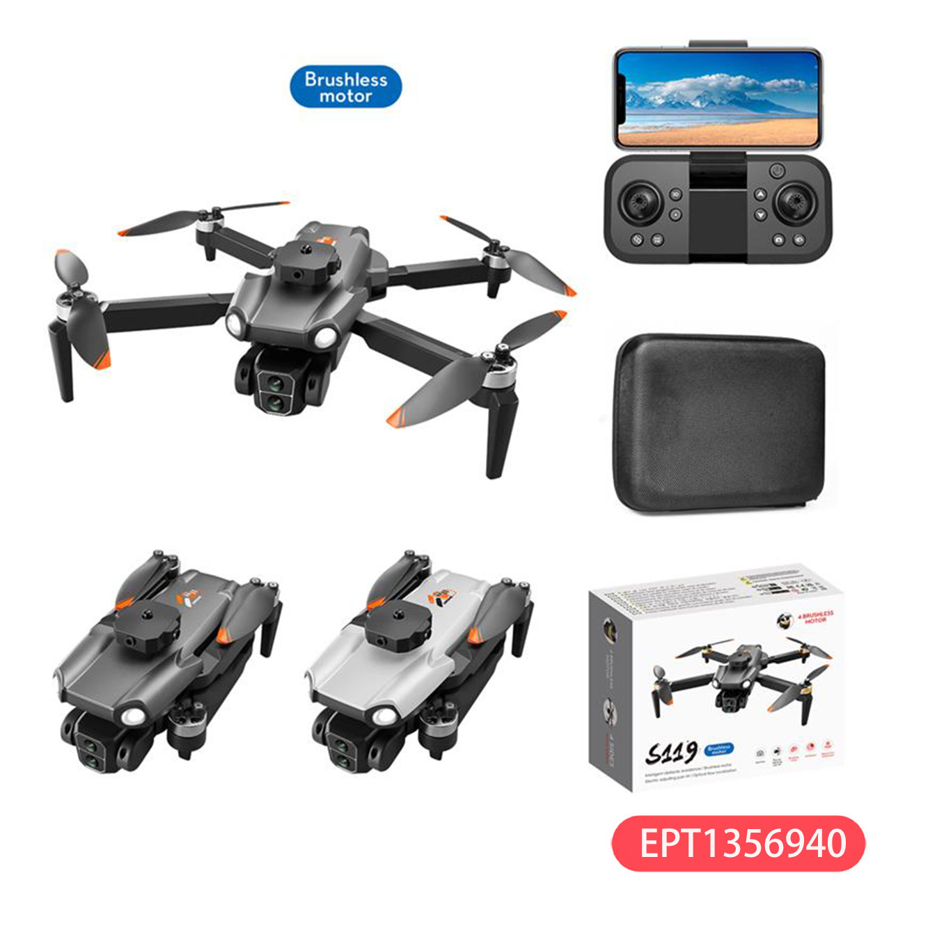 Wholesale Folding RC Drone Toy with Obstacle Avoidance - Image 5