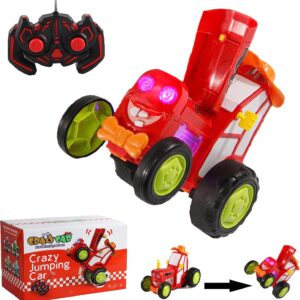 Kids Stunt Dancing Car Toddler Remote Control Cute RC Cars Crazy Jumping Cars Toy