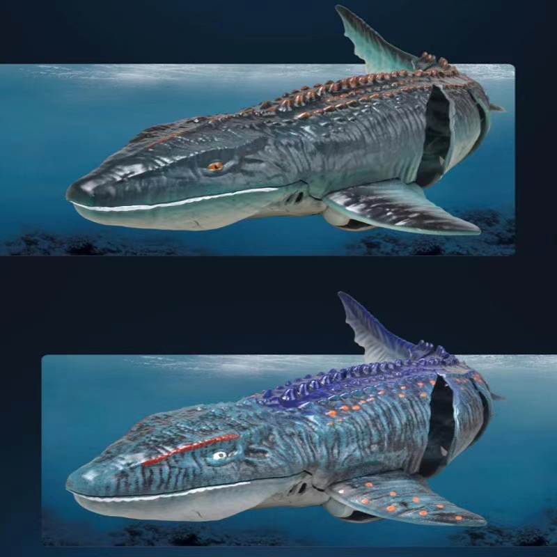 Wholesale 2.4G Rc Cangaroo Electric Remote Control Shark Water Spray Lights Whale Can Be Launched Boat Children'S Toys - Image 3
