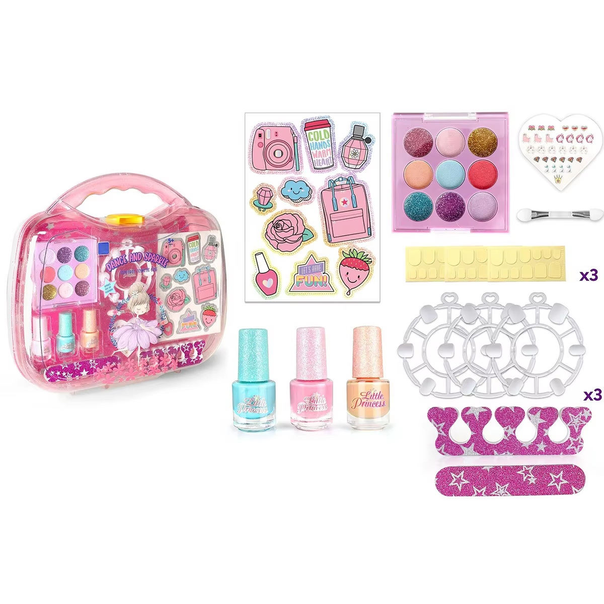 Pretend Makeup Beauty Play Set Spielzeug Ungiftiges Set Kinder Make-up Sets für Mädchen Party Kosmetikspielzeug