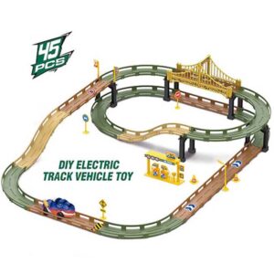 Educational Electric Track Dinosaur Racing Car Toys