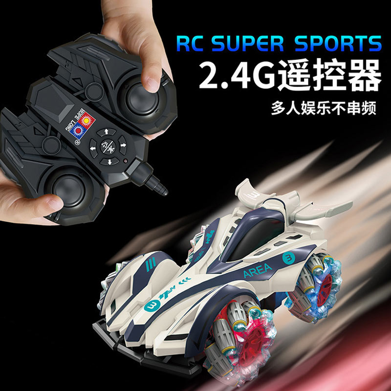 6Ch Rc Sports Car Lights Sound Rc Remote Control Cars Stunt Dumper Flip Wholesale Crazy Fancy Car Toy - Image 4