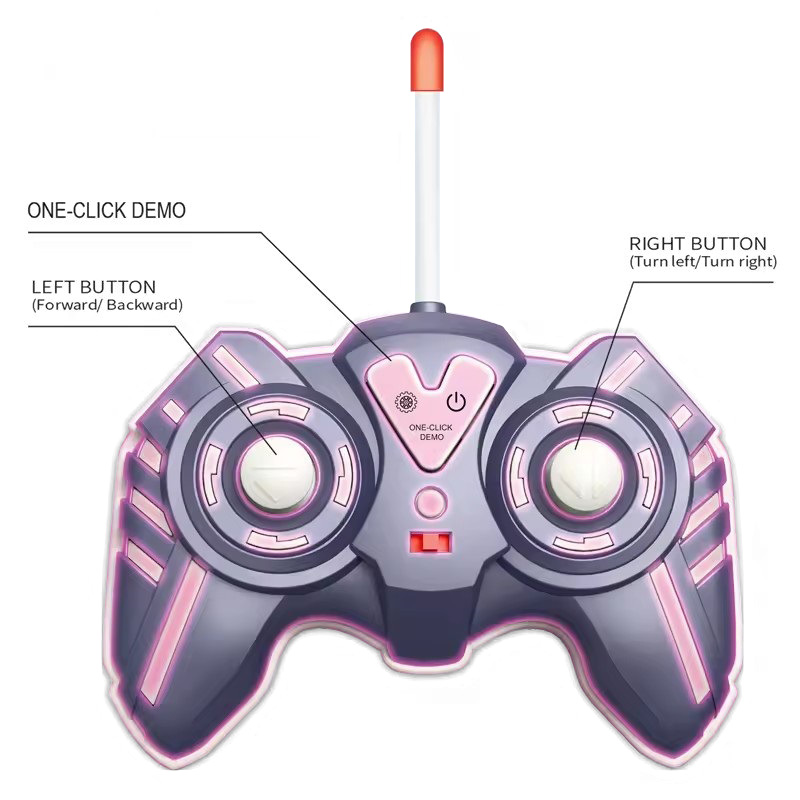 360 Rotating Stunt Tumbling Lights Rc Car Remote Control Twist Flip Friction Cars Toy For Kids - Imagen 4