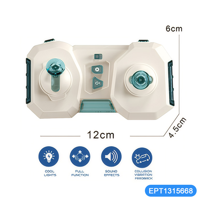 1:46 2.4G 4-Way Mini Rc Speed Race Car Classic Remote Control Car Toys With Lights Sound - Imagen 3