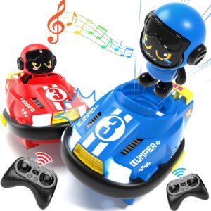 2.4Ghz Mini Remote Controlled Ejector Vehicles 2 Player Sets Fun RC Speed Battle Bounce Bumper Cars Crash Vehicle Toy