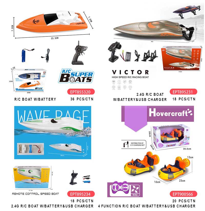 Wholesale 4-Channel RC Hovercraft Boat Toy - Image 5