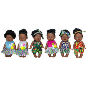 Wholesale 8-inch Vinyl Black Baby Girl Dolls