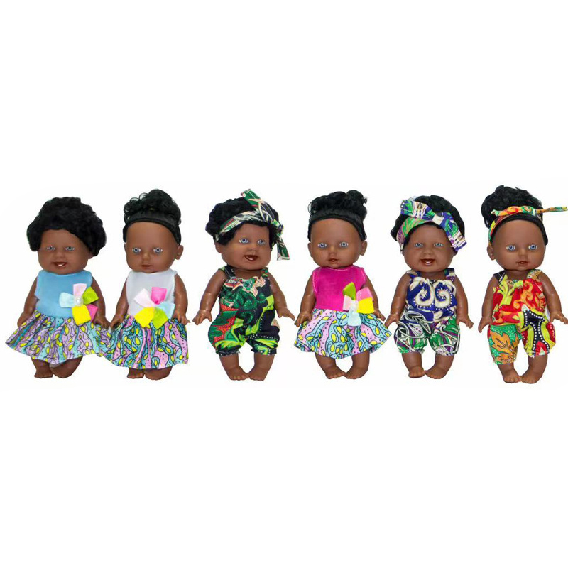 Wholesale 8-inch Vinyl Black Baby Girl Dolls