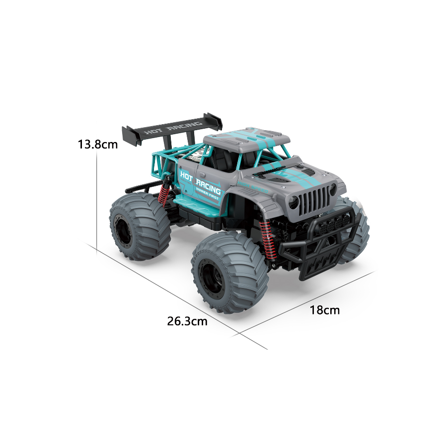 27MHZ Electric Remote Control Colorful Racing Drift Stunt Off Road Car Children Toy - Bild 2