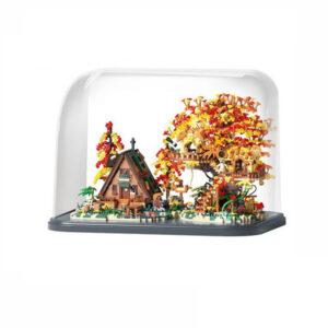 4878Pcs Building Block Autumn Forest Block Scene Puzzle Education Stem Kit Girl Toy with Transparent Dustproof Display Cover