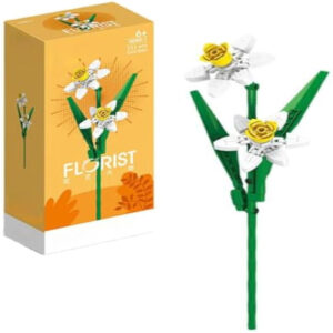 Creative DIY Plant Bouquet Decoration Building Blocks Flower Daffodils DIY Model Bricks Toy Gifts