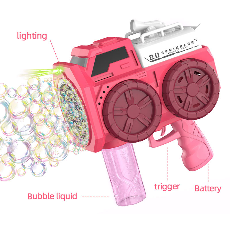 57-HOJO Automático El agua que absorbe el agua la máquina de burbujas de burbujas de jabón de jabón Pistola para niños para niños - Imagen 2