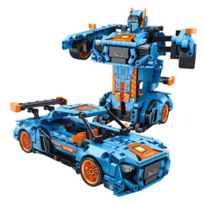 609Pcs Azul Escuro Blocos de Construção Puxar Para Trás Mudança Reta Conjuntos de Blocos de Carro Moc Modelo Carros Conjunto Brinquedo para Crianças