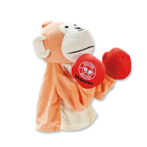 Cartoon Stuffed Monkey Hand Puppet Toy Boxing Punch Doll
