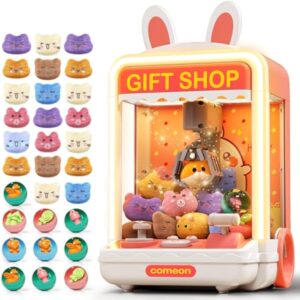 New Claw Machine Toys Mini Candy Vending Grabber Electric Claw Machine Plush for Party Birthday with Lights Sound