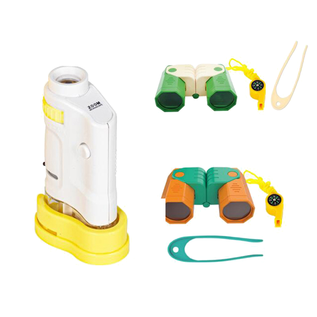 Science& Education Telescope Compass Whistle Experiment Toy Children Educational Experimental Microscope Toys