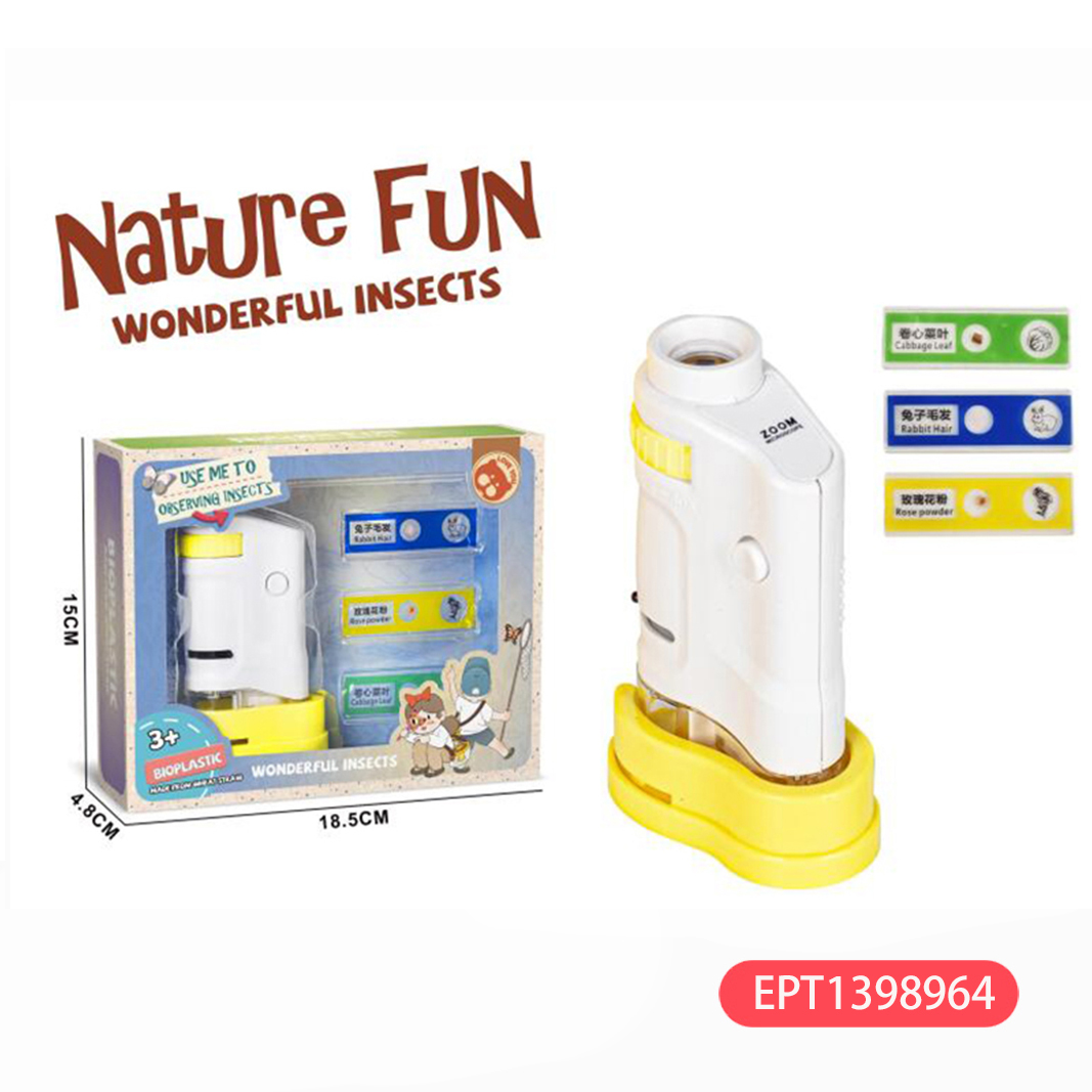 Science& Education Telescope Compass Whistle Experiment Toy Children Educational Experimental Microscope Toys - Image 3