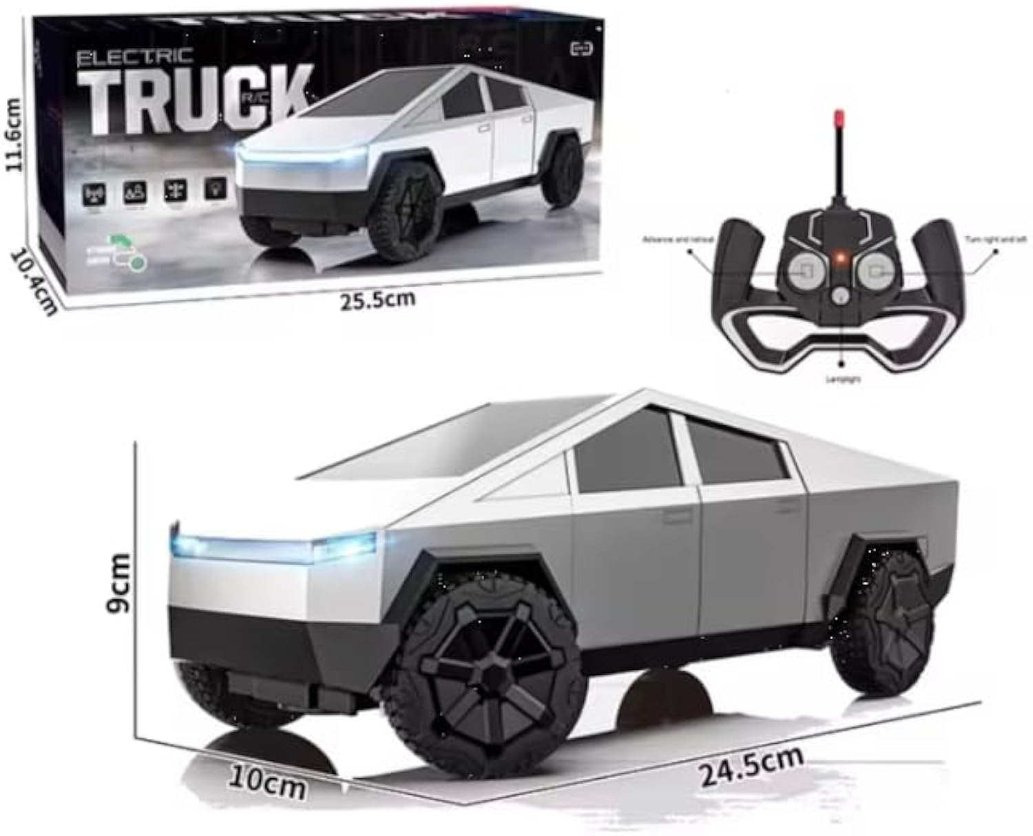 Cyber Pickup Electric Remote Control Car 25CM 27MHz Wireless Charging Road Vehicle - Image 6