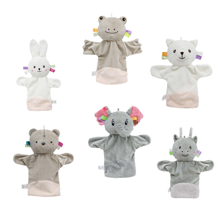 Animal Soothing Plush Hand Puppet Children's Soft Finger Toys