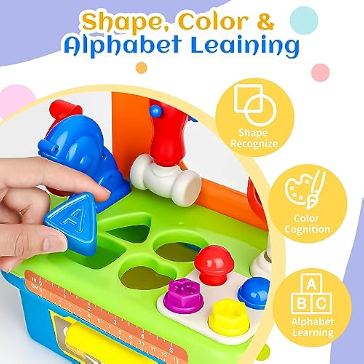 Role Play Little Worker Simulation Tool Toys Plastic Shape Sorter Toy Bb Other Pretend Play Toy Mechanic Tool Box Set - Imagen 2