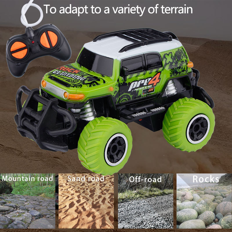 Al por mayor 1/43 Control remoto inalámbrico de cuatro vías Mini Graffiti Off Road Climbing Racing Car - Imagen 4